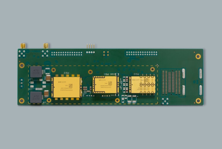 Vicor fault tolerant system board, BCM PRM VTM, bottom view