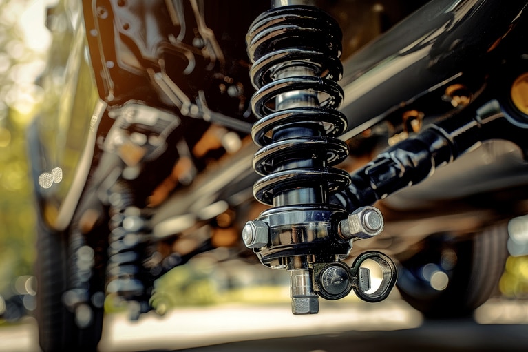 Suspension on automobile image
