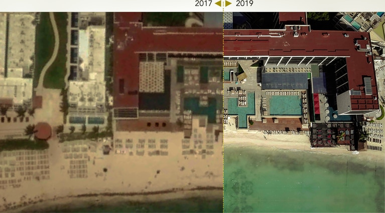 Beach erosion image