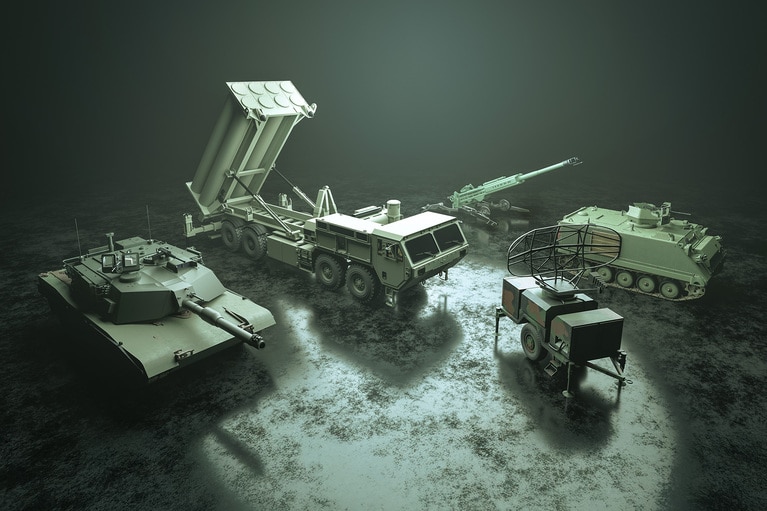 Military ground vehicles image
