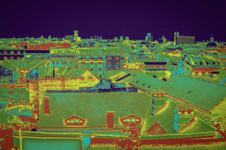 A visual example of a thermal image