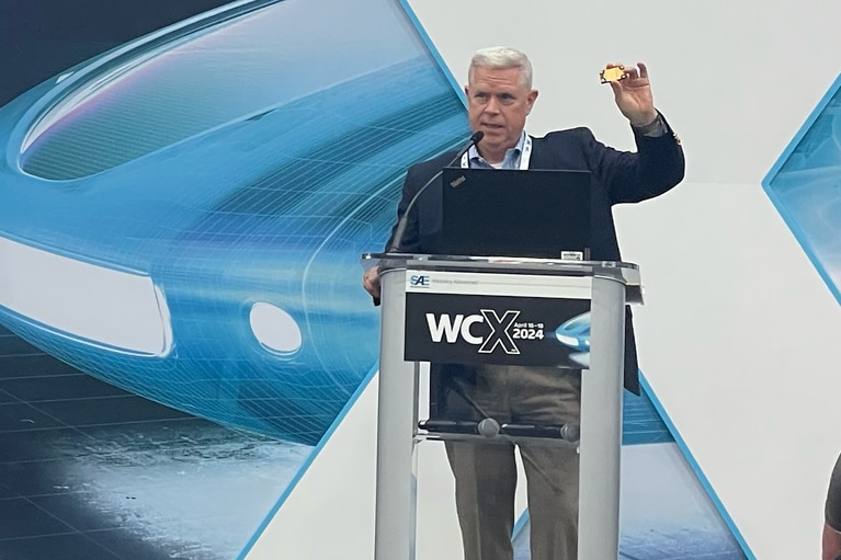 Patrick Wadden presenting